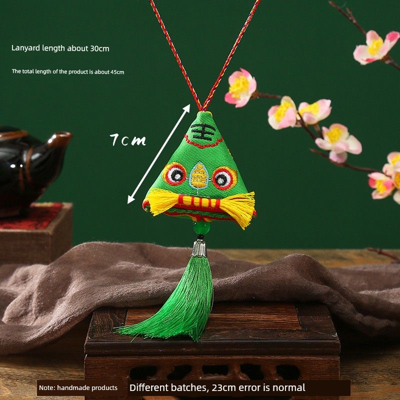 

Цзунцзы Готовый Ручной Работы Саше Тигренок Разноцветный Плетеный Шнурок Champagne(81# Fu Hu necklace [Green]])