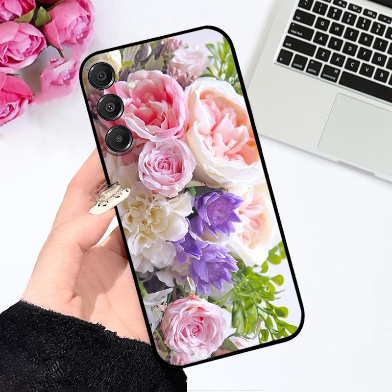 For Samsung A16 Case A16 4G 5G Color Printing Shockproof Silicone TPU Phone Cover For Galaxy A15 Cute Astronaut Bumper Capa