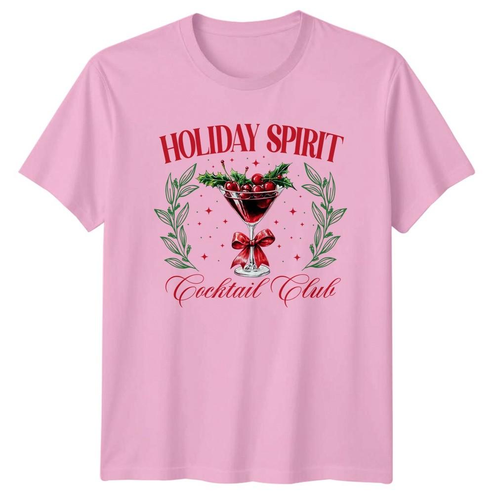 Holiday Spirit Cocktail Club Christmas Unisex TShirt Unisexs Unisexs Tee
