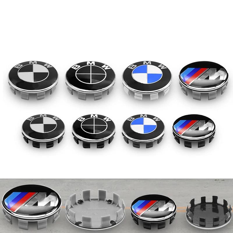 4 Pezzi 56mm 68mm Coprimozzi Centrali per Ruote con Logo Emblema M Per BMW X1 X3 X5 X6 X7 Serie 1 3 4 5 6 7 E36 E39 E46 E60 E90