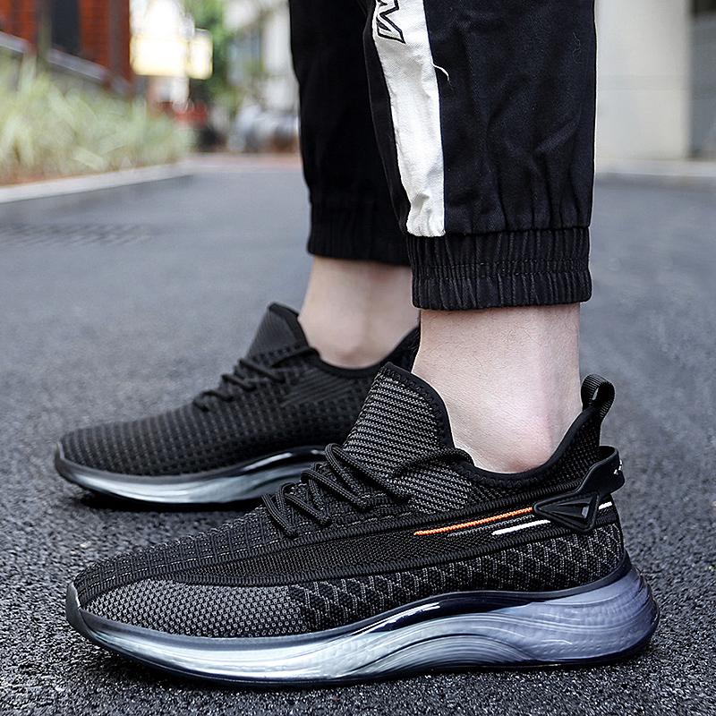 Men'S Shoes Breathable Running Sneakers Men Lightweight Mesh Upper Shock Absorption Sporty Men Lightweight Casual Hollow