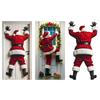 Xmas Hanging Banner 71x35 Inch Decorative Polyester Holiday Door Cover for Indoor and Outdoor Xmas Decorations