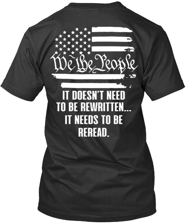 We The People 1776 Patriotic American Flag Men T-Shirt USA XXL
