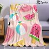 Summer Pool Ultra Soft Sherpa Fleece Blanket Fluffy Warm Halloween Cozy Throw for Sofa Couch Bedroom Gift All Season