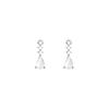 Flash diamond water drop pearl stud earrings women's small temperament Internet celebrity earrings New earrings