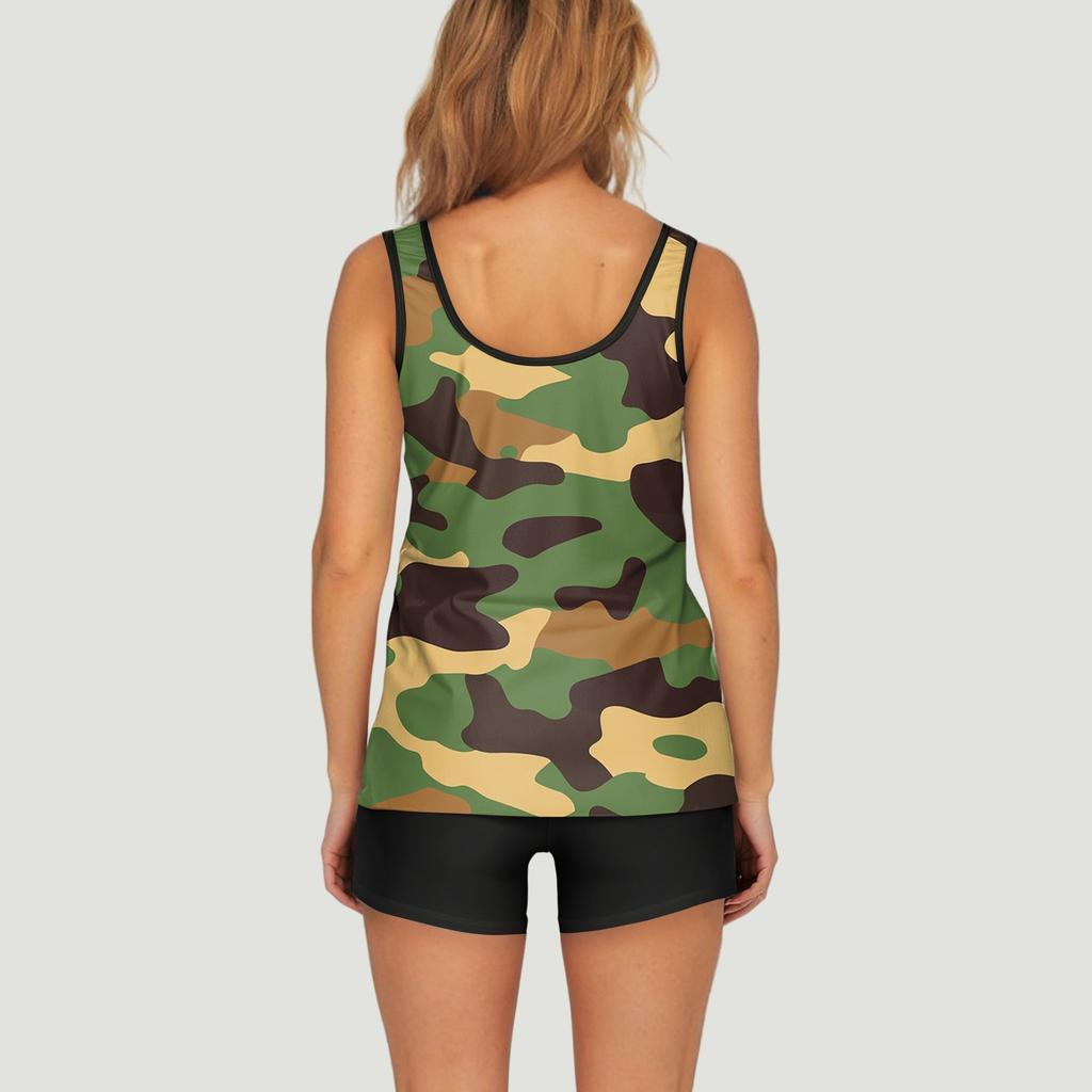 Women Swimsuit With Shorts  Flowy Two Piece Swimsuits  Bathing Swimwear