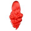 Wig 75Cm Wig Big Red Oblique Bangs Long Curly Hair Halloween Wig Women Long Headgear