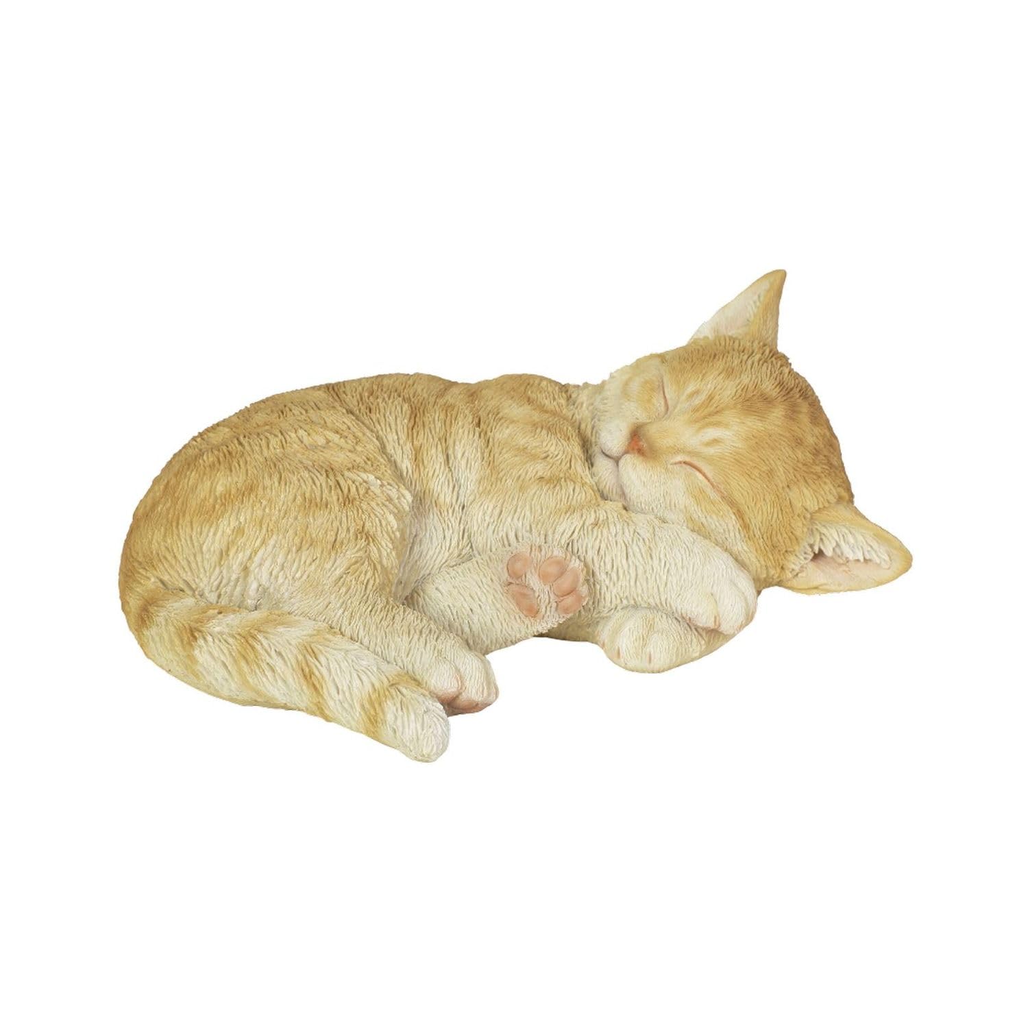 

Убия Темно-полосатая кошка, лежащая на своей х х садовой стороне, 19,8 15,2 9,3 см, Фигурка, Украшение, Животное, Декор, Кошка, H16828-5-1