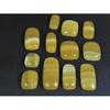 280Cts. Natural Yellow Lace Agate Octagon Cabochon Loose Gemstone 12Pcs Lot C-237