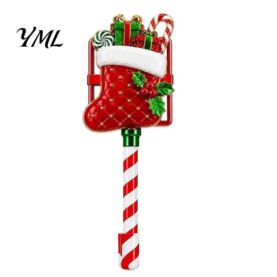Christmas Market Counter Decor Payment Wand, Festive Credit Card Holder for Readers, Reindeer Reader Accessory Snowman Snowflake Holiday Retail