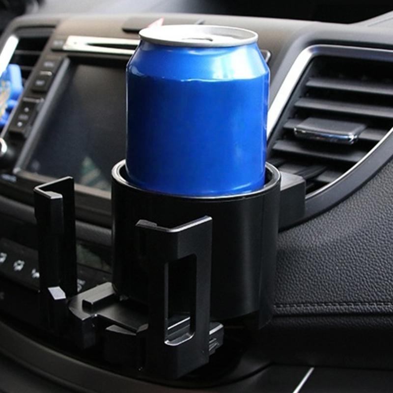 Universal Car Cup Holder Bracket and Mobile Device Stand for Various Beverage Cups and Smartphones for Secure Placement