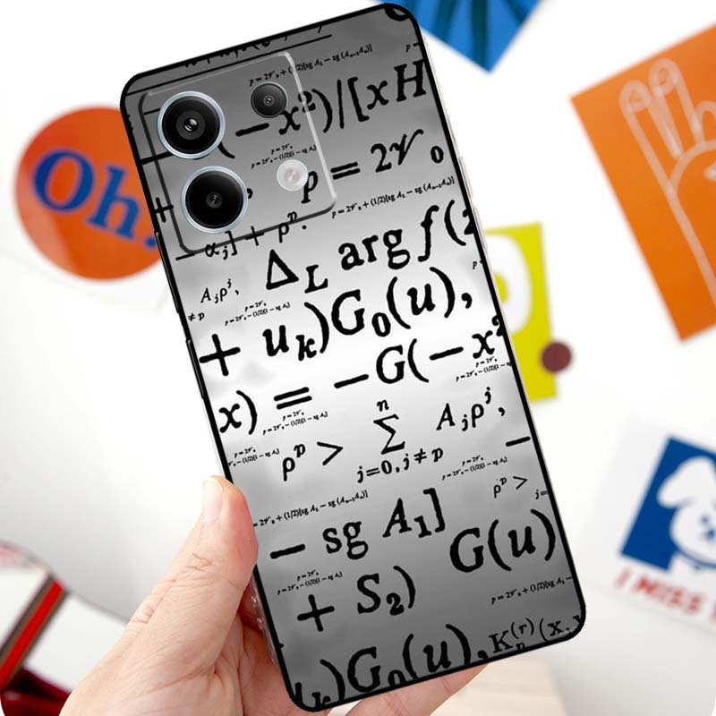 E=mc2 Mathematical Physical Formula Funda For Xiaomi Redmi Note 13 10 11 12 14 15 Pro Plus Case For Redmi 15 12C 13C 14C 10C 15C