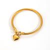 Luxury Threaded Titanium Steel Horseshoe Hook Bracelet for Women – Colorfast, Heart-Shaped Design