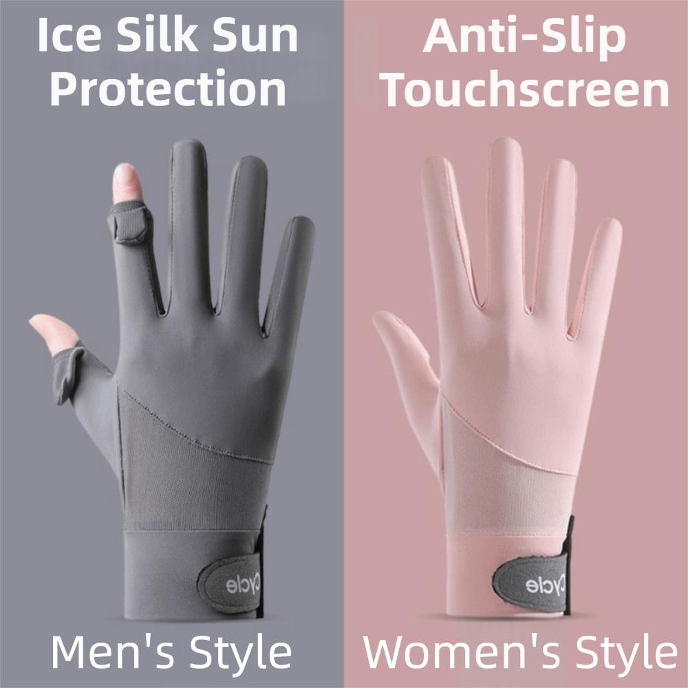 Highly Elastic Sun Protection Gloves Waterproof Summer Driving Mittens Driving