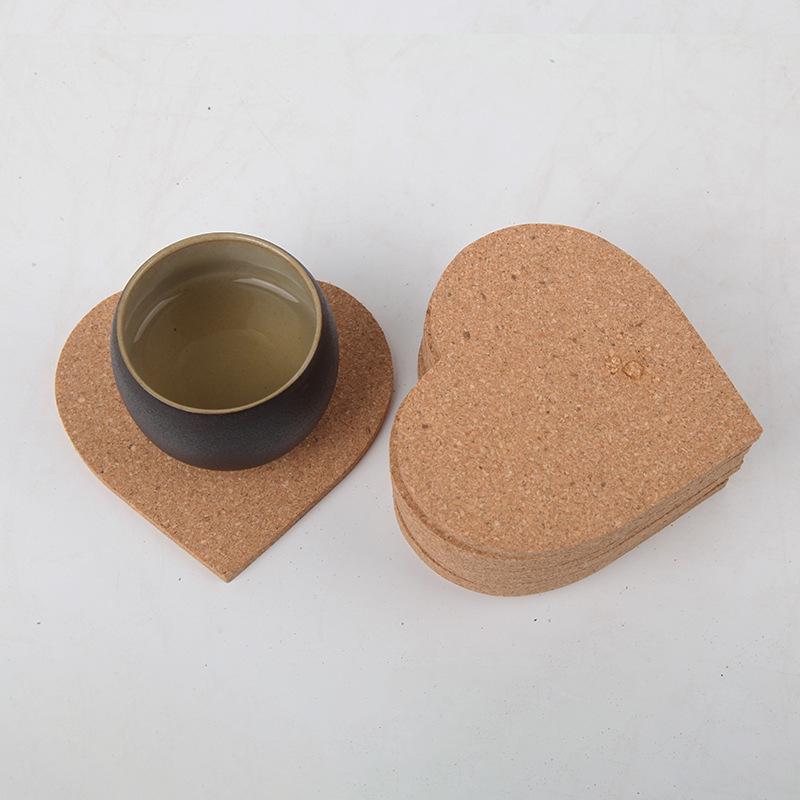 Runder Anti-Rutsch-Kork-Untersetzer mit einfachem druckbarem Muster für Büro oder Couchtisch