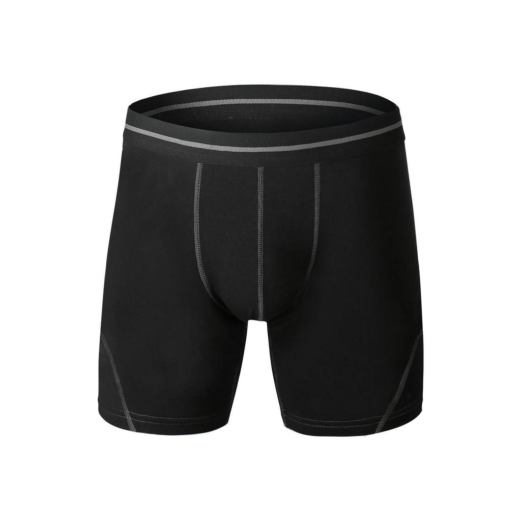 Herren Baumwoll Unterwäsche Shorts Männlich Lange Unterhosen Verlängerte Fitnesshose Sport Boxers M L XL XXL 3XL
