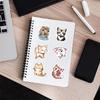 50 Cute Cartoon Pixel Cat Stickers for Notebooks, Phone Cases, and DIY Stationery Decor
