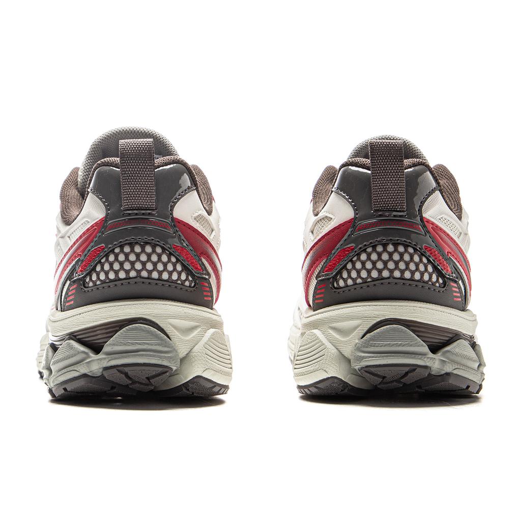 Li Ning Puyue 2.0 V2 Cushioning Slip Resistant Abrasion Resistant Low top Casual Running Shoes Men's Silver Red ARXV001-6