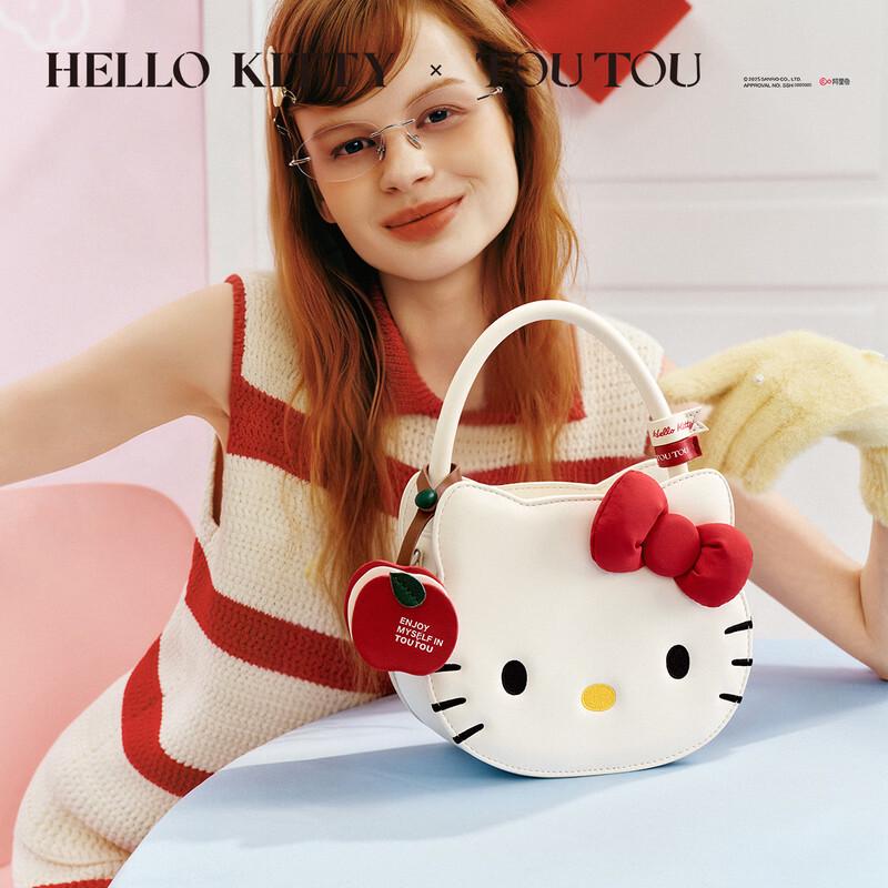 Toutou Hello Kitty Denim Cat Face Handbag Hello Kitty Handbag