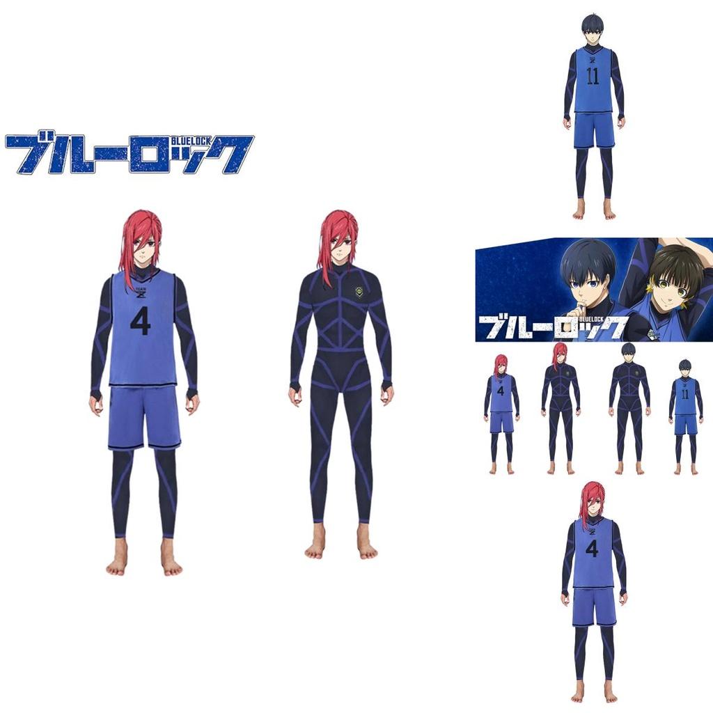 Stylish Isagi Yoichi Training Uniform Blue Lock Jumpsuit Costume For Cospaly