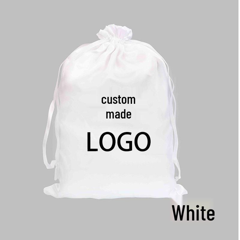 

Custom Satin Drawstring Bag for Wigs with Logo Printing