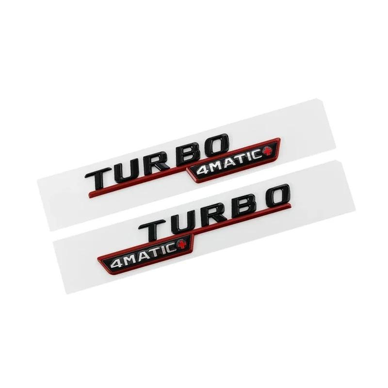 2 ks ABS Auto Blatník Turbo 4MATIC Logo Znak Odznak Nálepka Pro A45 C117 CLA 35 45 GLA45 X247 GLE53 Příslušenství