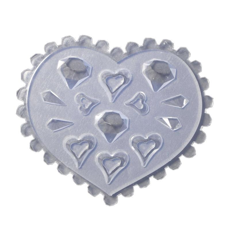 3D Rose Heart Fish Shaped Mold Nail Art Mold Silicone Combination Decorative Mold Nail Art Making Tool Carving Mould