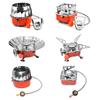 Portable Windproof Stove Stainless Steel Foldable Stove Furnace for Burner Outdoor Folding Metal Gas Stove Camping Tools