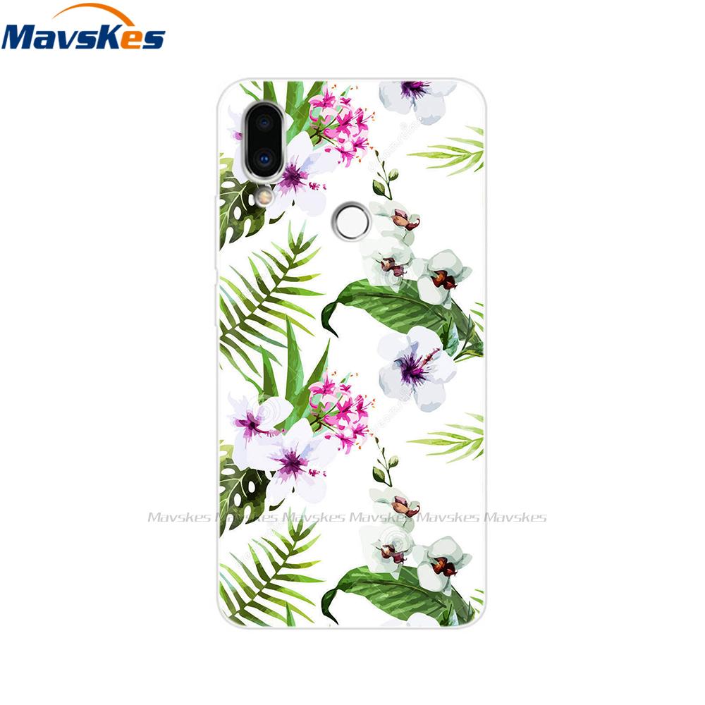 For Meizu Note 9 Case Note9 Soft TPU Silicon Funda Back Cover For Meizu M9 Note Case M9Note M 9 Rose Print Phone Case Coque Para