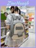 Niedlicher Hai-Rucksack für Mädchen aus Nylon mit Cartoon-Motiv für die Schule