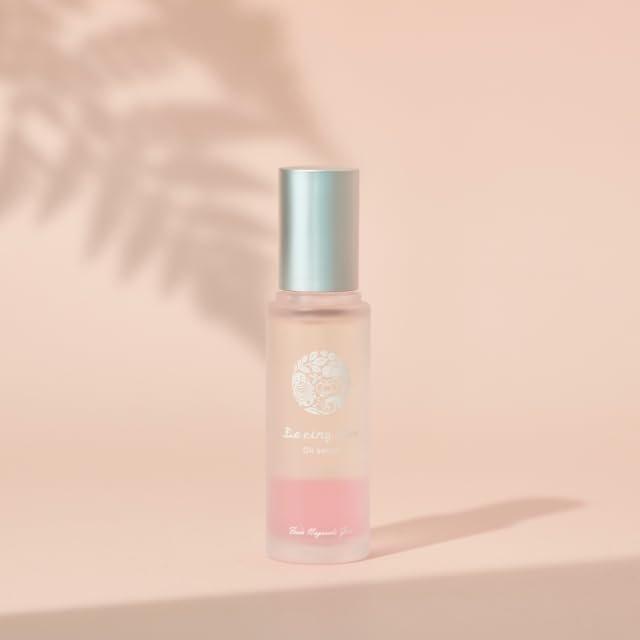 DeuXanquil Oil Rose Serum 30ml Dual-Phase Facial Oil Beauty Serum with Natural Camellia Oil and Honey Multi-Use for Face Body Hair