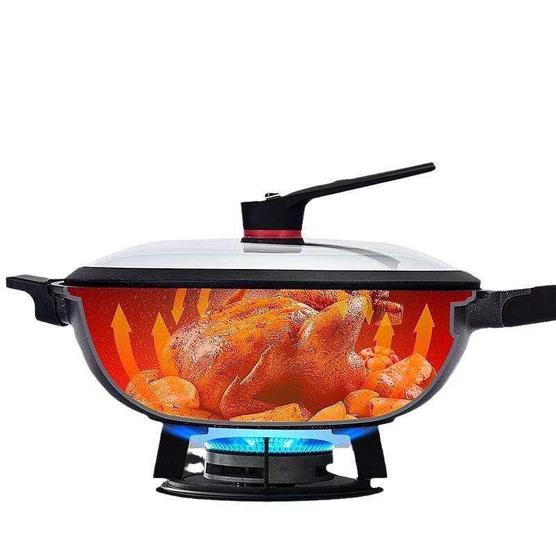 Zhishi Maifan Stone Non-stick Smokeless Wok