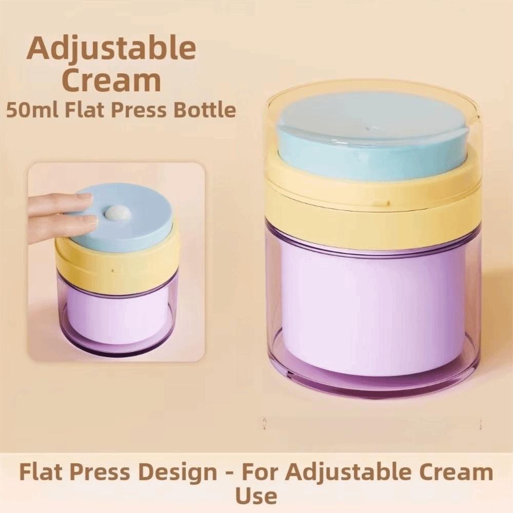 Push Down Mechanism Airless Pump Jar 50ml Capacity Empty Lotion Dispenser Outdoor