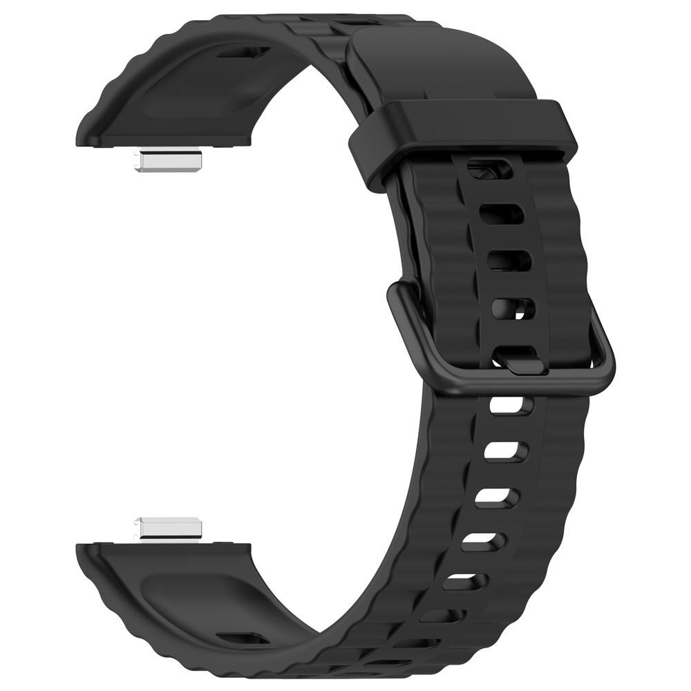 Silicone Strap for Huawei Watch Fit 4 / 4 Pro / 3, Black