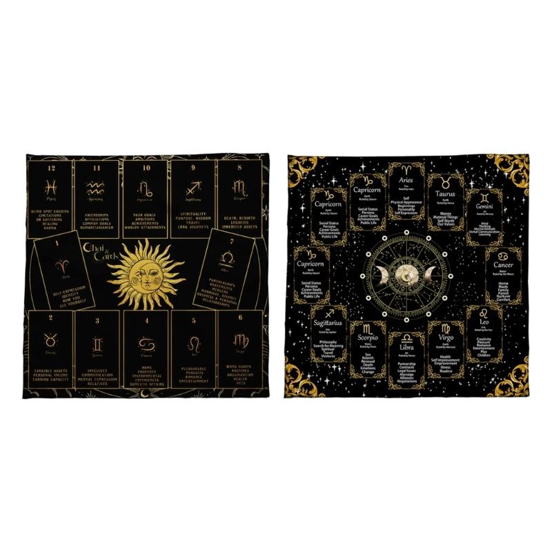 Velvets Oracles Cloth Durables Texture Mysterious Symbols Easy Maintain For Ritual Use