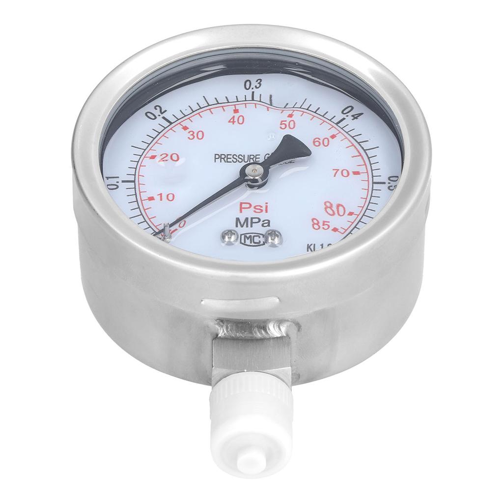 Y100BF 00.6MPa Radial Pressure Gauge Stainless Steel CorrosionResistant ShockResistant OilFilled
