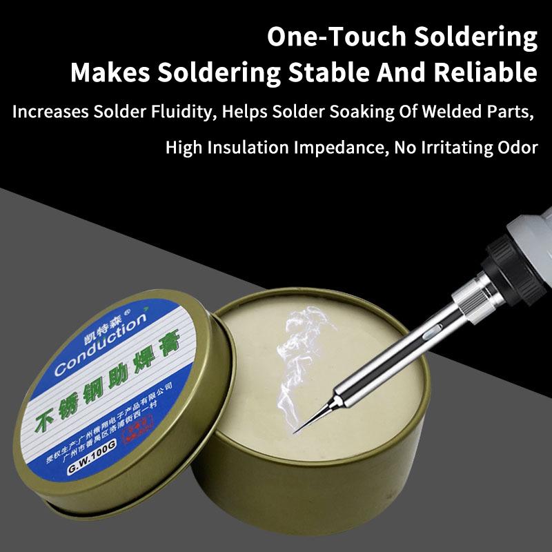 Pájecí pasta Kalafuna Tavidlo Bezolovnaté Snadno pájit Pájecí stanice Opravná páječka Plech Nerezový plech Niklový pájecí drát