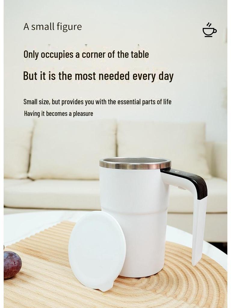 Smart Electric Magnetic Stirring Mug for Coffee and Protein Shakes