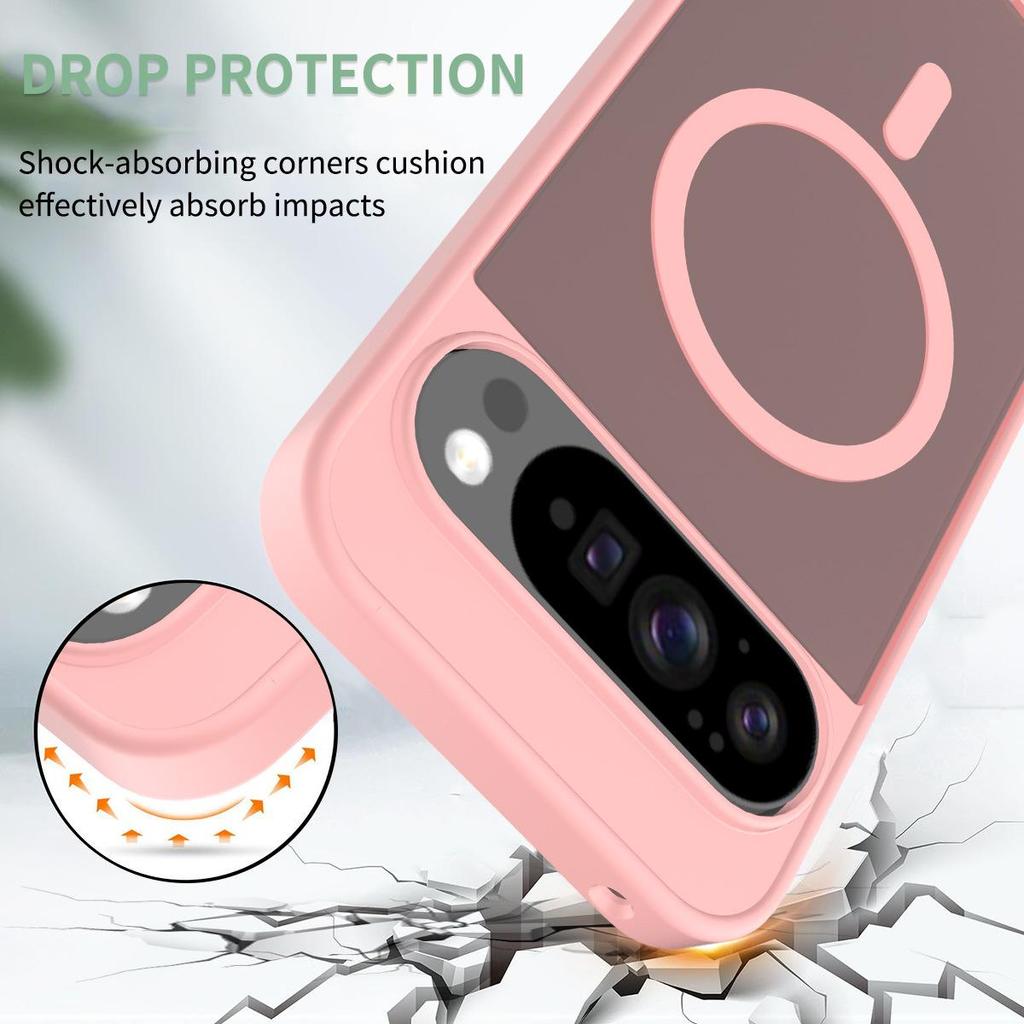 Stříbrný magnetický nárazuvzdorný kryt Google Pixel10 Pro XL