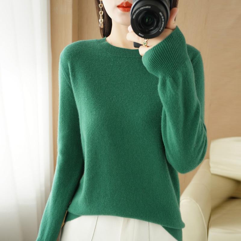 DAFIFY Damenmode, lässig, Herbst/Winter, einfarbig, mit Druck, lange Ärmel, O-Ausschnitt