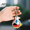 Office Desk Fidget Toy Keychain Pendant, Mini Football Shape Team Logo Keychain, Portable Stress Relief Decompression for And Fan Gifts Reliever