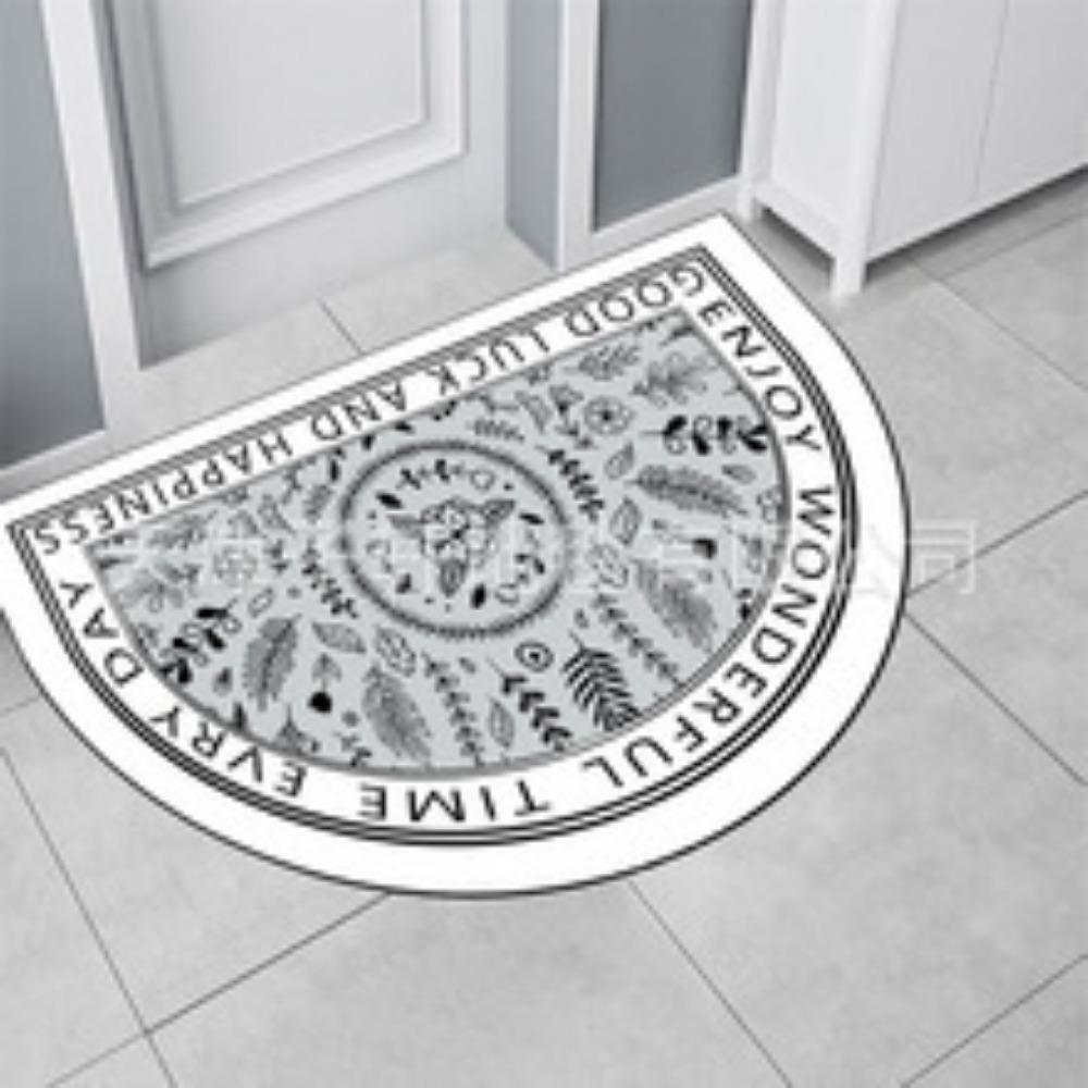 Nordic National Wind Diatom Mud Mat Bathroom Toilet Absorbent Non-slip Dirty and Easy To Clean Porch Mat