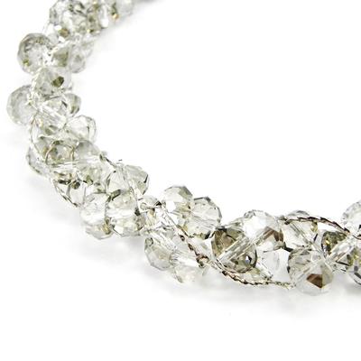 [I2760] - Designer Necklace 'Sissi' Smoked Gray