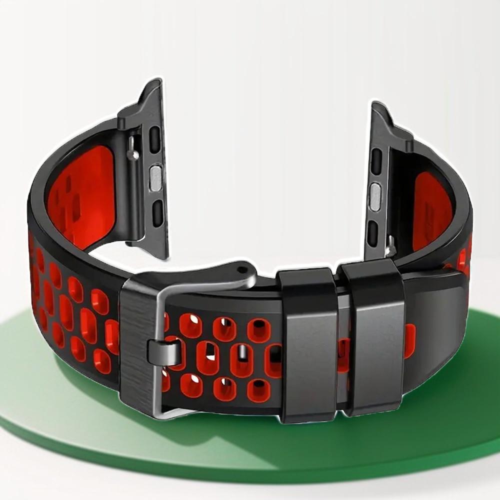 Silicone Watch Band Strap Compatible with Apple Watch Series 10 SE Ultra 2 Bracelet 49mm 46MM 45MM 44MM 42mm Wristband Accessory