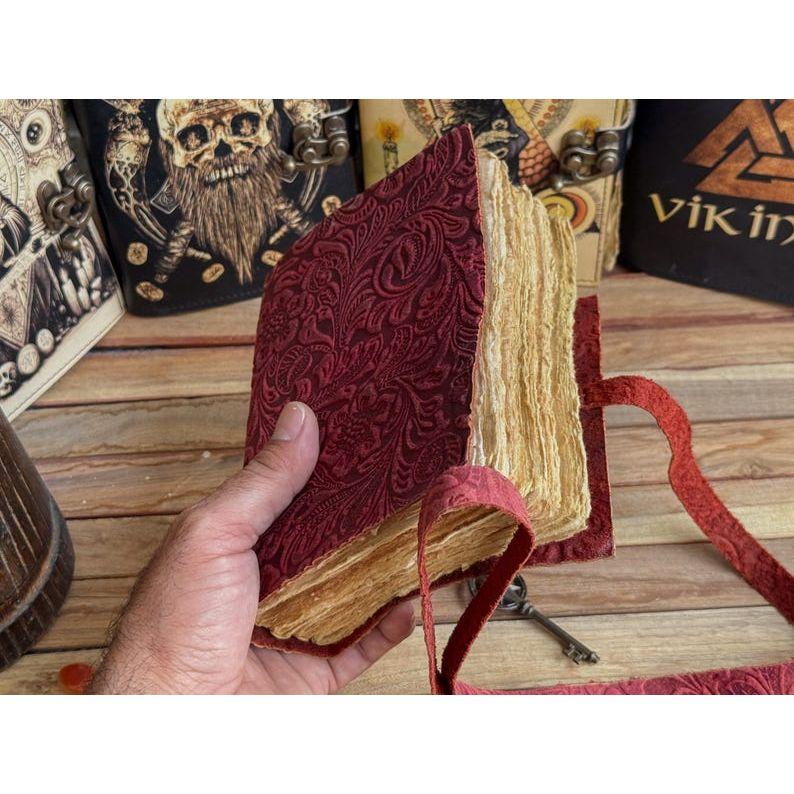 Leather Journal Genuine Leather Notebooks For Women - Beautiful Journal For Sketches Book Traveling Book Blank Spell Book