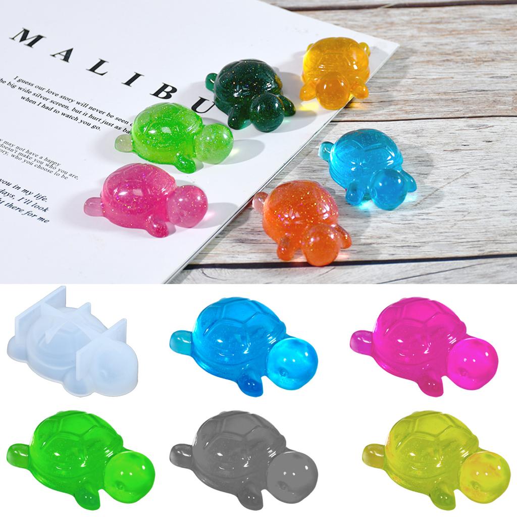 1PC Diy Micro Landscape Explosion Small Turtle Glue Mold Blind Bag Mini Desktop Resin Small Ornament