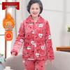 Elderly Women's Plus Size Winter Pajama Set