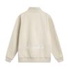 Li Ning Wade Series Solid Color Zip Up Stand Collar Comfortable Breathable Versatile Loose Jacket Men Jackets Oatmeal-Gray AFDUB19-5