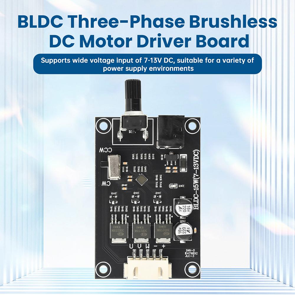 DC 7-13V Wide Voltage BLDC Three-Phase Brushless Motor Built In Speed Control Switch Efficient Drive Hard Disk Motor