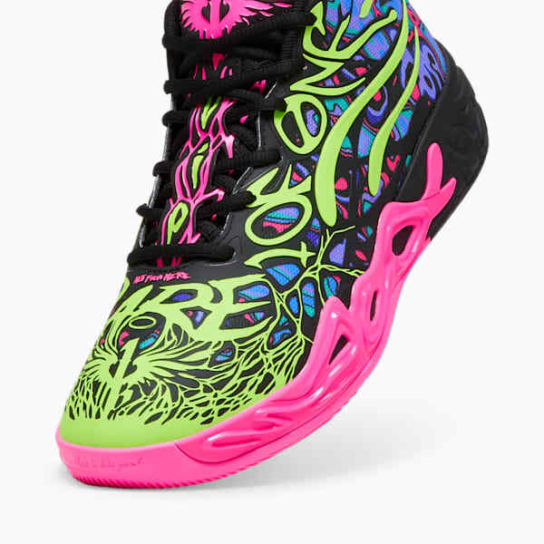 310837-01 Puma MB.04 Heem Puma Black Luminous Pink Electric Lime (Men's)